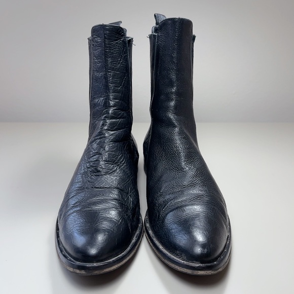 Freda Salvador Strong Chelsea Tall Black Leather Boot - Picture 5 of 16